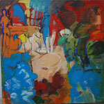 Nr. 36: Von oben herab, 5/2000 Acryl auf Leinwand, 80x80 cm, Privat