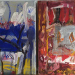 Nr. 97: Feurer & Wasser, Acryl auf Leinwand, 30x30 cm, Privat
