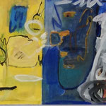 Nr. 42: Das goldene Wohnzimmer, 11/2007 Acryl auf Leinwand, 50x200 cm, Privat