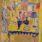 Nr. 69: Tischlein deck dich, 3/1997 Acryl auf Leinwand, 40x50 cm, Privat
