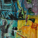 Nr. 162: Unbekannt, Mischtechnik auf Papier, 60x80 cm