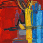 Nr. 163: Andere Welt 3, 2013 Acryl auf Leinwand, 30x30 cm