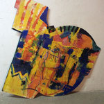 Nr. 20: Unsichtbare Zeichen, 7/1995 Acryl auf Holz, 100x100 cm