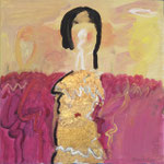 Nr. 83: Botschaft in Gold, 11/2007 Acryl auf Leinwand, 30x30 cm, Privat