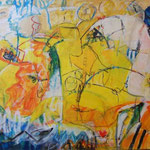 Nr. 5: Zurück ins Schildkrötenland, 8/2004 Acryl auf Leinwand, 200x90 cm, Privat 