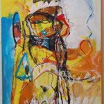 Nr. 33: Verbindende Kraft, 1/1999 Acryl auf Leinwand, 50x100 cm
