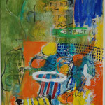 Nr. 130: Unbekannt, Mischtechnik auf Papier, 70x100 cm