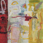Nr. 71: Sprung in das Glück, 8/2011 Acryl auf Leinwand, 60x60 cm, Privat