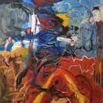 Nr. 25: Den Himmel erden, 2/2001 Acryl auf Leinwand, 100x120 cm