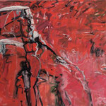 Nr. 48: Chaos der Gefühle, 12/2002 Acryl auf Leinwand, 80x70 cm