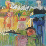 Nr. 53: Ausflug ins Grün, 7/2011 Acryl auf Leinwand, 60x60 cm, Privat