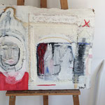 Nr. 6:, Einblick, 12/2012 Mischtechnik auf Holz, 67x60 cm