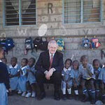 Egon Jüttner in einem Kindergarten in Eastleigh, einem Stadtteil von Nairobi/Kenia