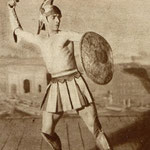 Feliks Parnell w tańcu Gladiatora na scenie t. Qui Pro Quo 1927