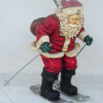 Figura de Santa Claus esquiando