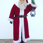 Santa Claus con lámpara