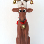 decorar navidad con figuras renos