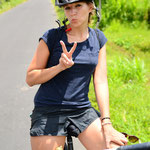 Fahrradtour durch die Reisfelder / Cycling tour through rice fields