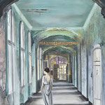 Geheimisvolle Dame - Acryl 60x80