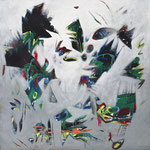 Untitled (Teoria del grigio), 1989 - cm 100x100 - acrylic on canvas - (private collection Silvia Valente)