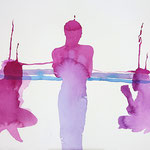 Convegno del disamore, 2022 . watercolor on paper . cm 28x38