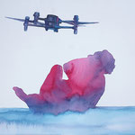 Nuvola bassa, 2026 . watercolor on paper . cm 28,3x38,5