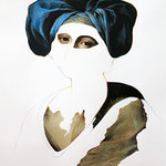 Untitled, 2022 . pastels and collage on paper . cm 48x33