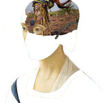 Untitled, 2021 . collage and pastels on paper . cm 33x24