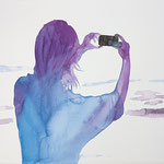 Cuore pulsante, 2024 . watercolor . cm 28,3x38,5
