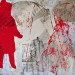 Senza temere il vento e la vertigine, 2005 - mixed media on plasterboard - cm 55x65