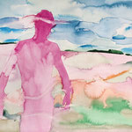 Essere paesaggio . watercolor . cm 28,3x38,5