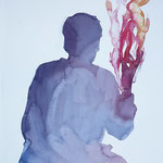 Lars Hertervig, 2024 . watercolor . cm 38,5x28,3