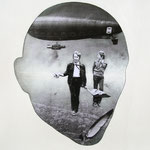 Absolute Beginning, 2011 - acrylic and collage on wood  - cm 41x35