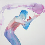 Melancolia della resistenza, 2026 . watercolor on paper . cm 28,3x38,5