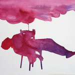  Nuvola bassa, 2026 . watercolor on paper . cm 28,3x38,5