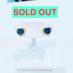 K18ロンドンブルートパーズピアス（ハートシェイプ）BT：0.35ct×2　キャッチ留め式　￥18,000（税込）