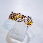 Pt・K18YG・PGダイヤリング　D：0.30ct　地金重量5.2g 　現行サイズ：11.5番　￥95,000（税込）
