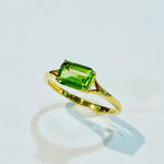 K18ペリドットリング　現行サイズ：10番　￥41,000（税込）