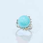 Pt天然トルコ・ダイヤリング　T：12.6mm　D：0.96ct　総重量：10.8g 　現行サイズ：12番　￥280,000（税込）