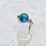 K18WGブルートパーズ・サファイア・ダイヤリング　BT：0.592ct　D：0.10ct　現行サイズ：12番　￥78,000円（税込）