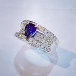 Ptサファイヤ・ダイヤリング　S：1.66ct　D：0.67ct　サイズ直し可能範囲：9番～14番　￥210,000