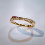 K18PGダイヤモンドリング　D：0.20ct　現行サイズ：11番　リング幅：約2.8mm　￥76,000（税込）