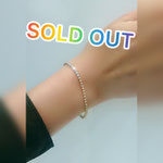 K18スリーカラー・ダイヤブレス　D：1.00ct　￥165,000（税込）