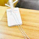 K18アコヤ真珠ロングネックレス　全長：80cm　P：5～8.4mmグラデーションタイプ　リフォーム推奨品　￥155,000（税込）