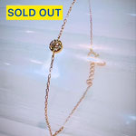 K18ダイヤブレスレット　D0.15ct（覆輪留め）　地金重量：0.68g　アジャスター付　18cm　￥46,000（税込）