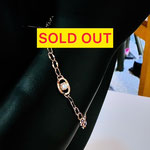 K18PGダイヤブレスレット　D：0.08ct　地金重量：1.294g　アジャスター付　18.5cm　￥45,000（税込）