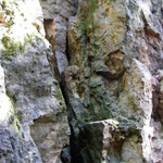 Steilwand in der Spatschlucht