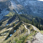 Vom Flügesptz 1703m, Richtung Leistchchamm 2101m