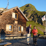Nach dem Sonnenaufgang in der SAC Sardonahütte 2158m