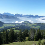 Vom Glärnisch 2883m, Rautistpitz 2283m, Wägitalerberg bis Hirzli 1641m